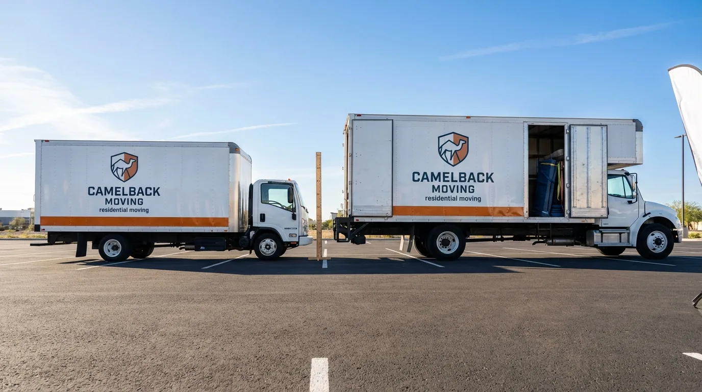 Moving truck size capacity guide in Shoshone